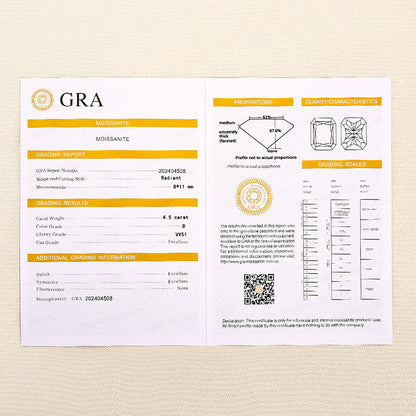 Elegant 4.5Ct Radiant Cut Engagement Ring Promise Ring For Her