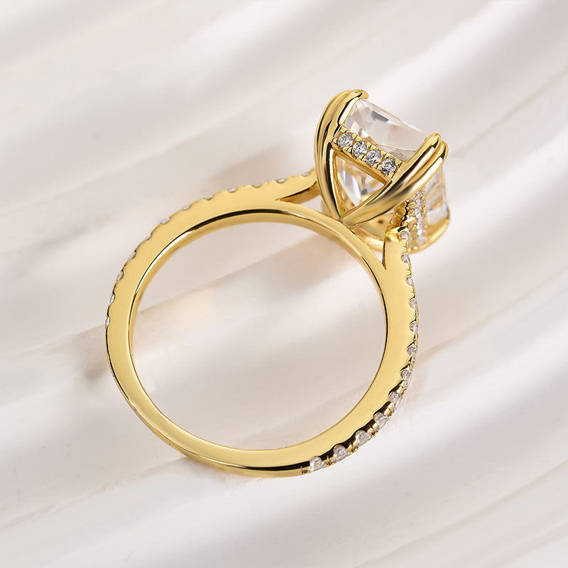 Elegant 4.5Ct Radiant Cut Engagement Ring Promise Ring For Her