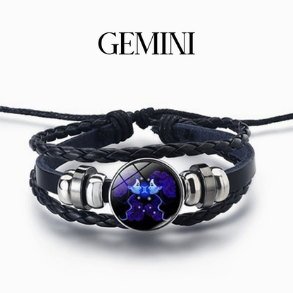 To My Grandson, All Good Things Come Beyond Compare Zodiac Spirit Bracelet