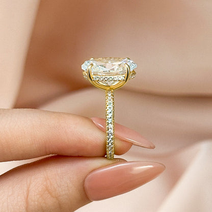 Exclusive Oval Cut Simulated Diamond Engagement Ring