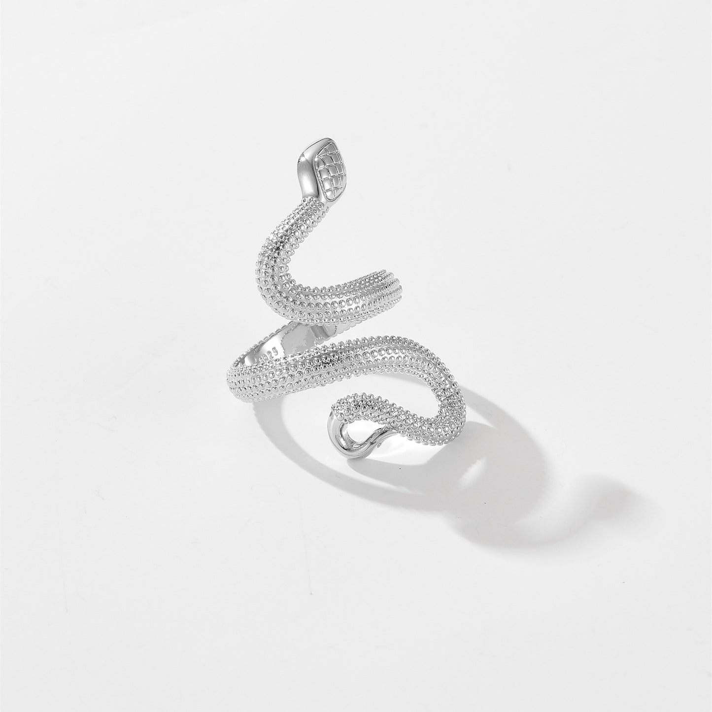 Vintage Snake Ring – Adjustable Silver