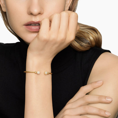 Starburst Open Bangle S925 Bracelet