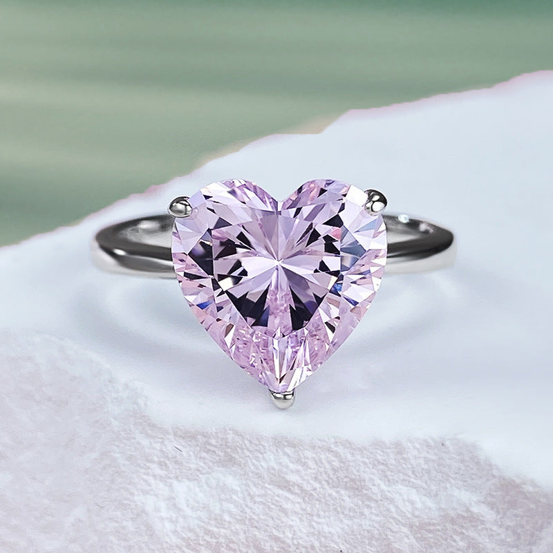 18K Gold 4ct Eternal Heart Diamond Ring