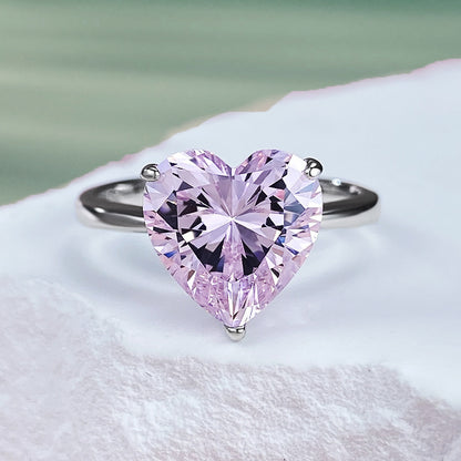 18K Gold 4ct Eternal Heart Diamond Ring