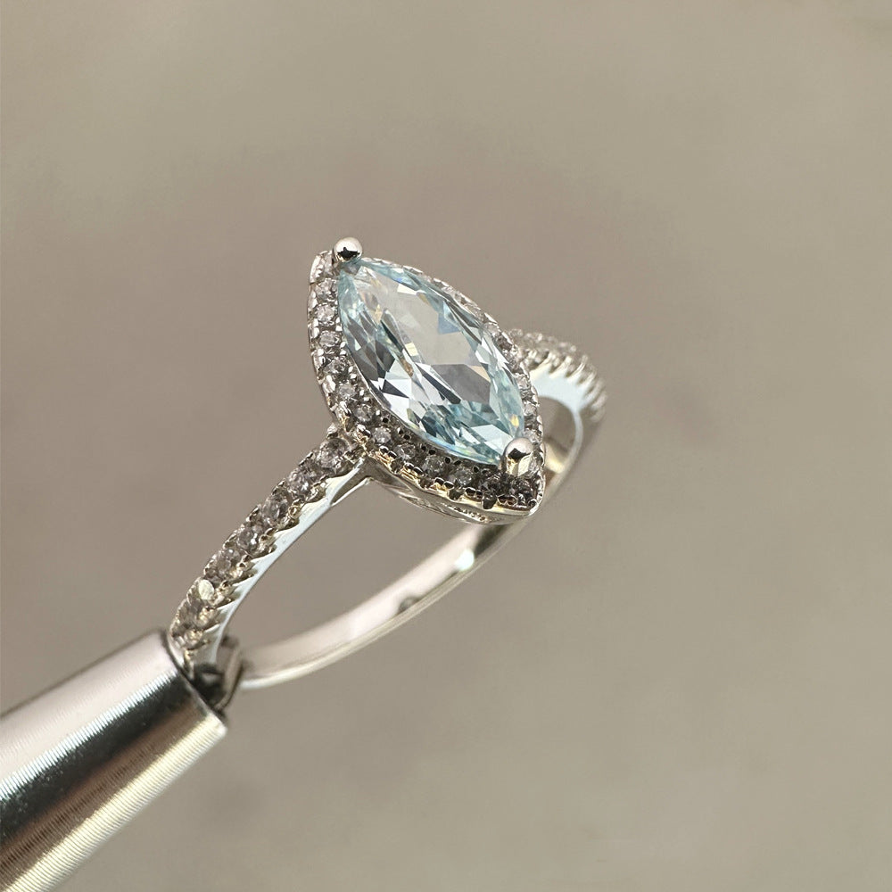 Sparkling Marquise Cut S925 Ring
