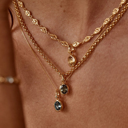 Radiant Birthstone Pendant Necklace