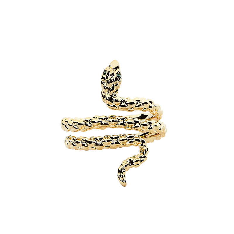 Serpent Spirit Ring – Adjustable Snake Wrap in Gold & Silver | Protection & Power Jewelry