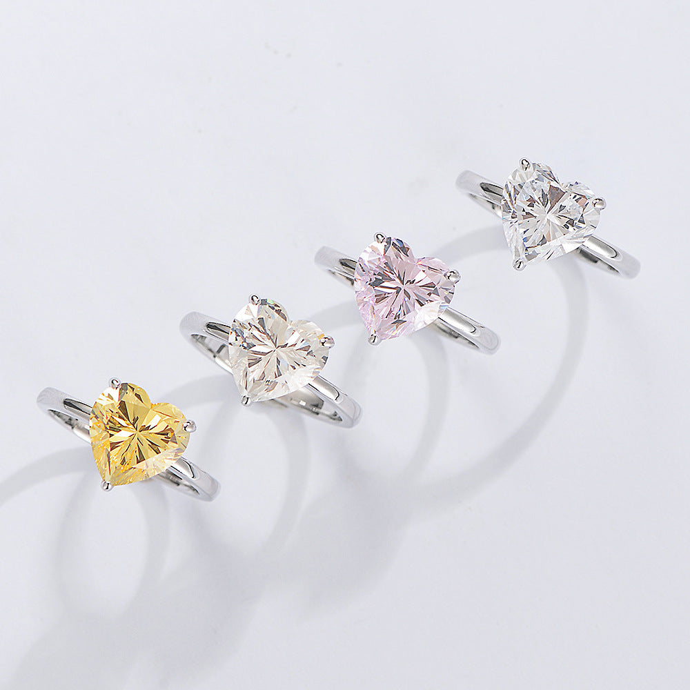 18K Gold 4ct Eternal Heart Diamond Ring