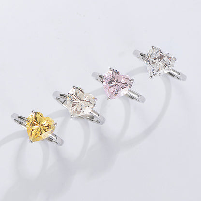 18K Gold 4ct Eternal Heart Diamond Ring