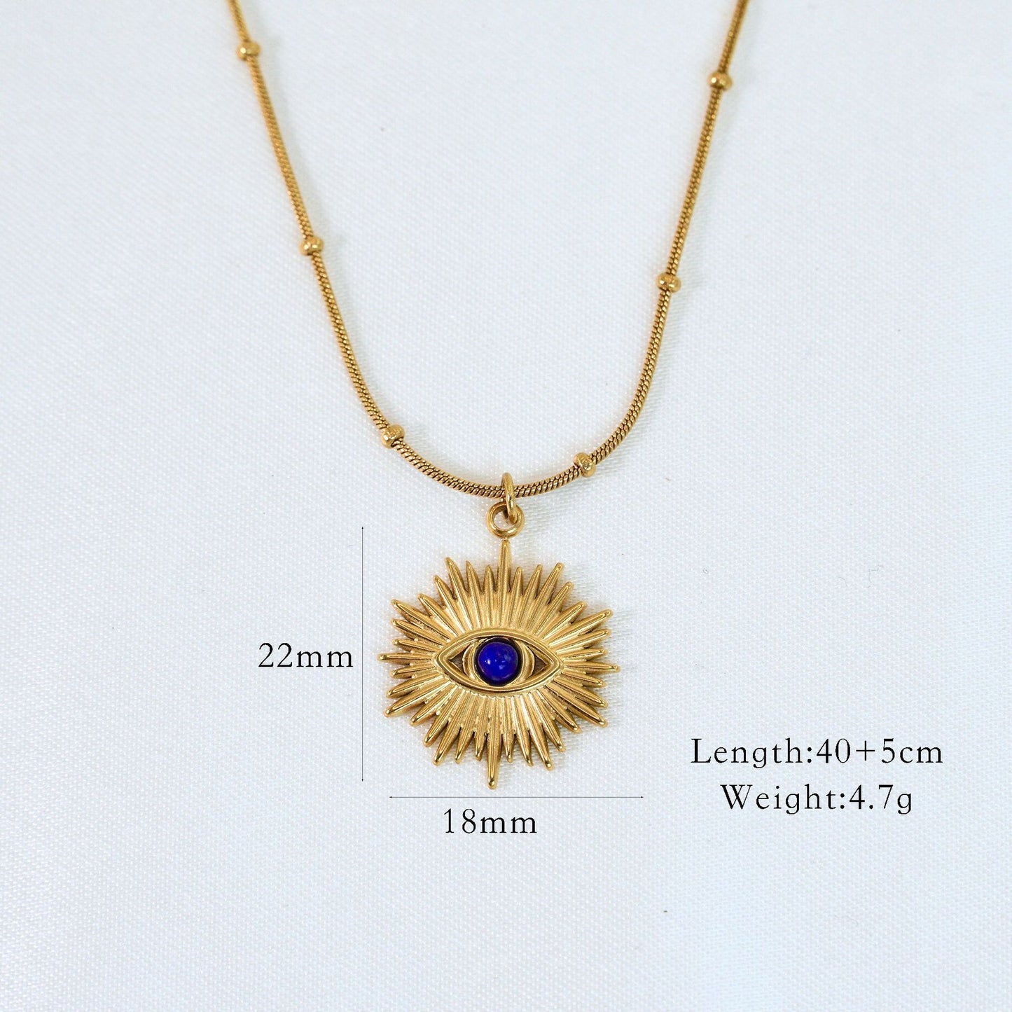 Lapis Lazuli Sunburst Necklace