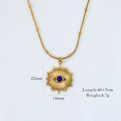 Lapis Lazuli Sunburst Necklace
