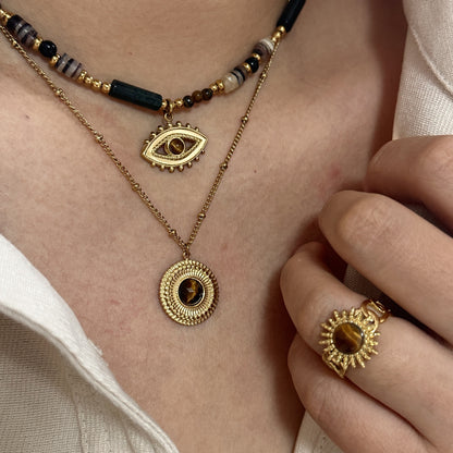 Maillard Tiger Eye Necklace