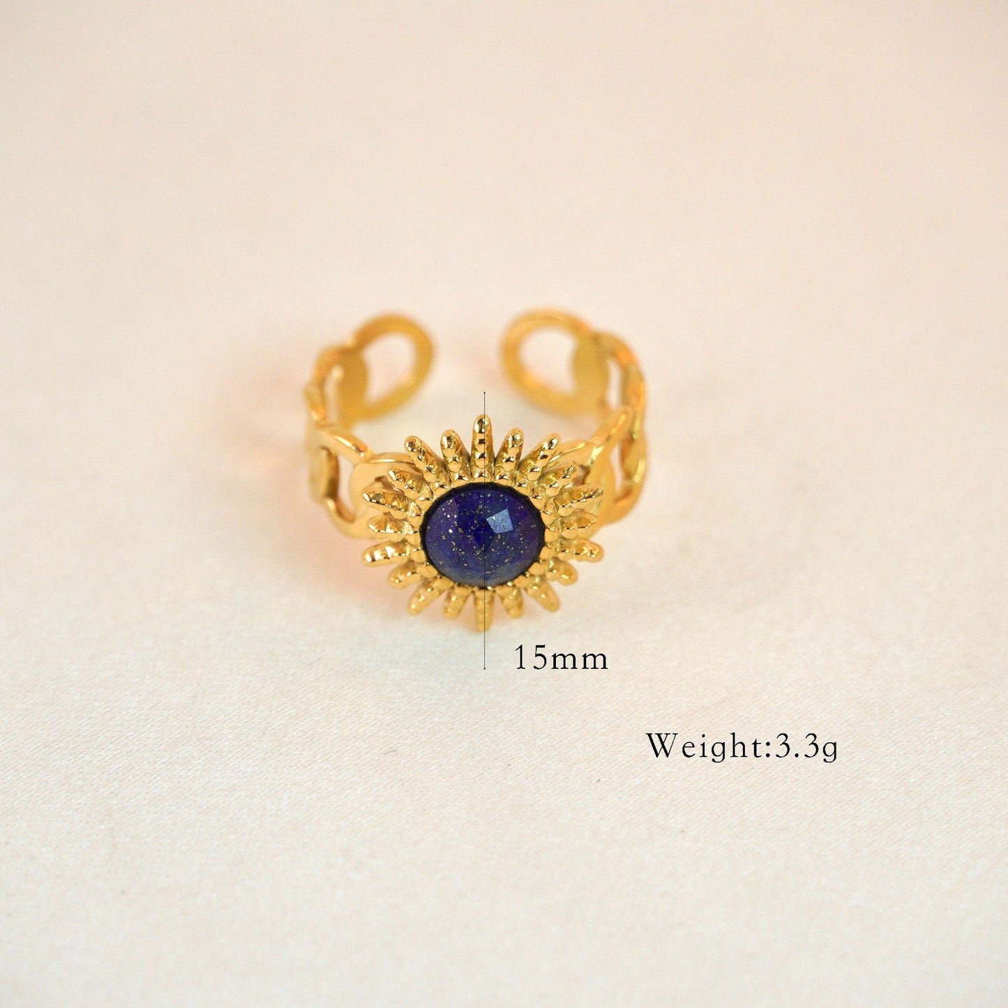 Lapis Lazuli Sunburst Necklace