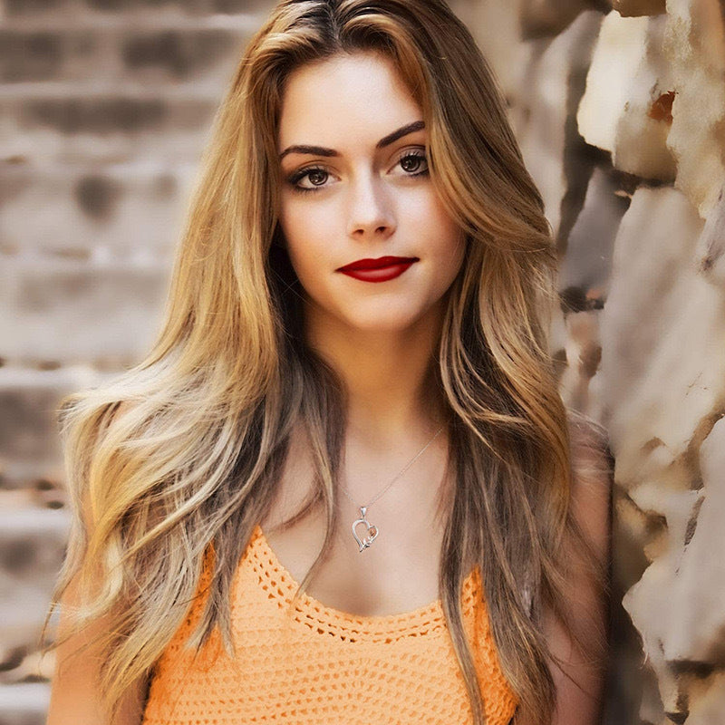 Romantic Rose Heart S925 Necklace