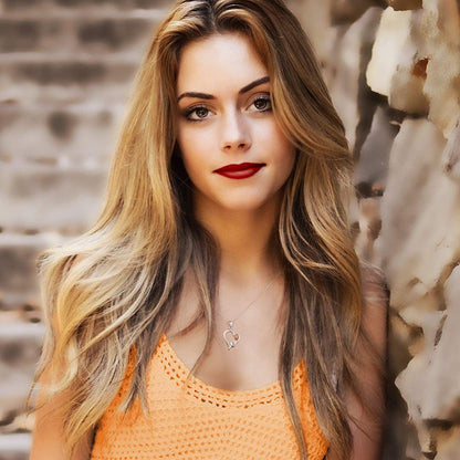 Romantic Rose Heart S925 Necklace