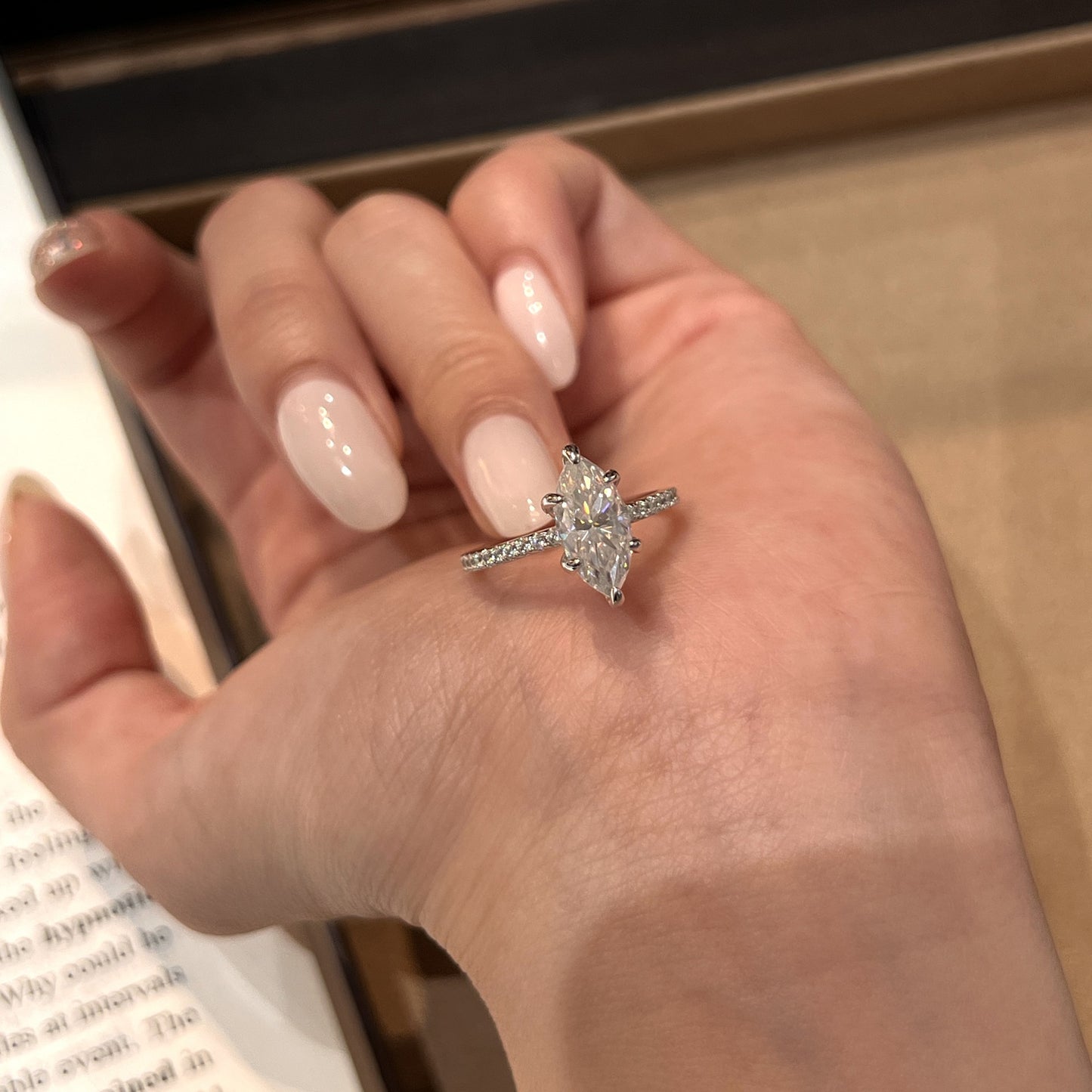 Marquise Moissanite S925 Ring