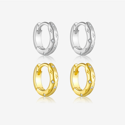 Classic Hoop Earrings – Sterling Silver