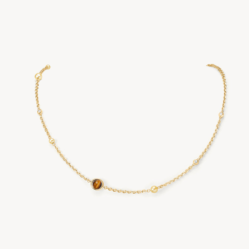 Tiger Eye Layering Necklace Collection