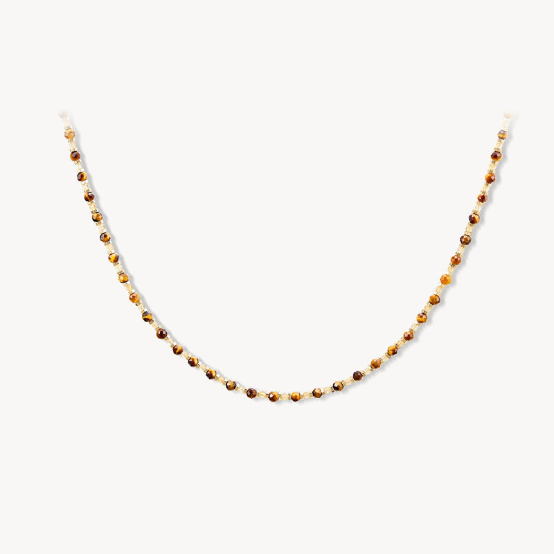 Tiger Eye Layering Necklace Collection