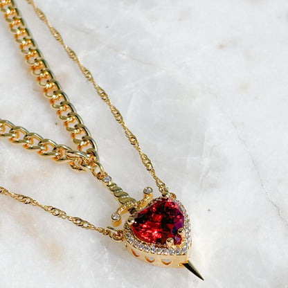 Heart Sword EternalLove Necklace