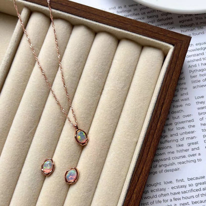 Moonlight Muse Opal Jewelry Set