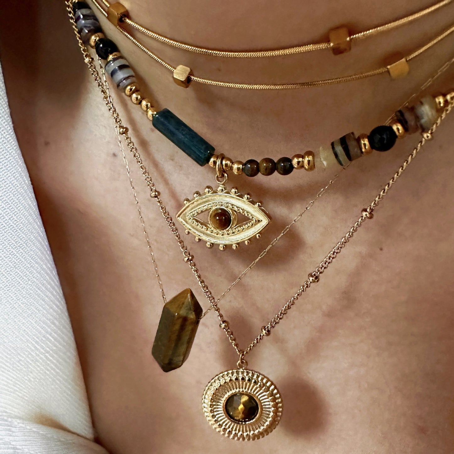 Maillard Tiger Eye Necklace