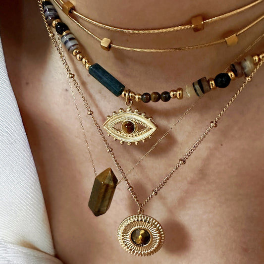 Maillard Tiger Eye Necklace