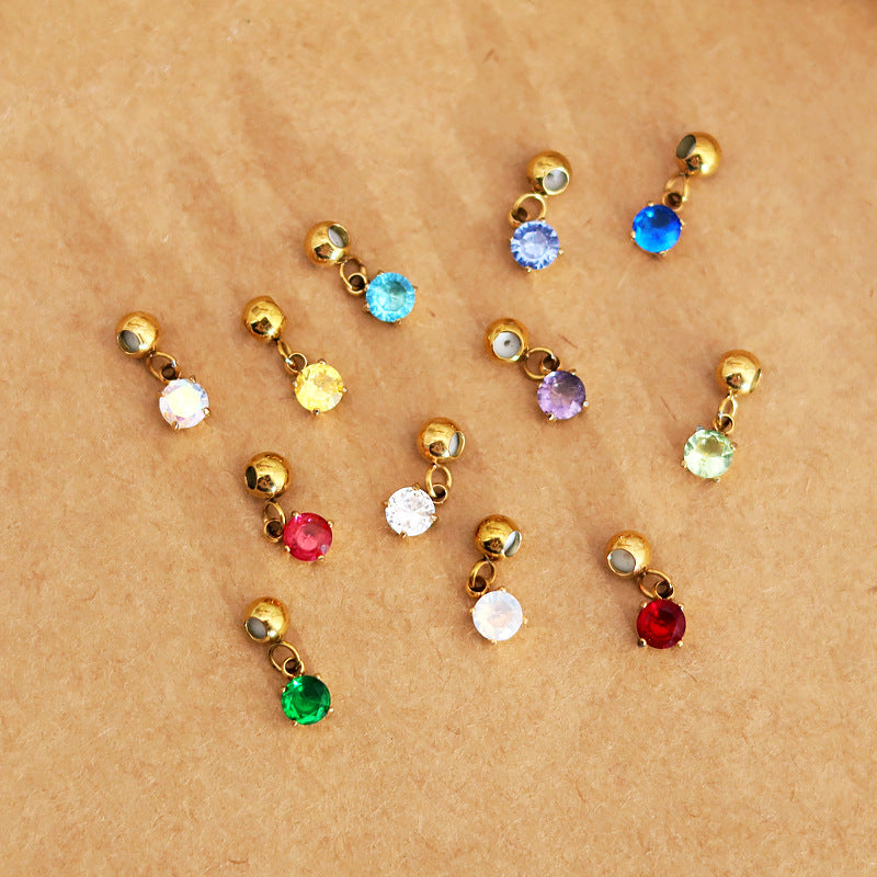 Birthstone Charm Necklace & Bracelet