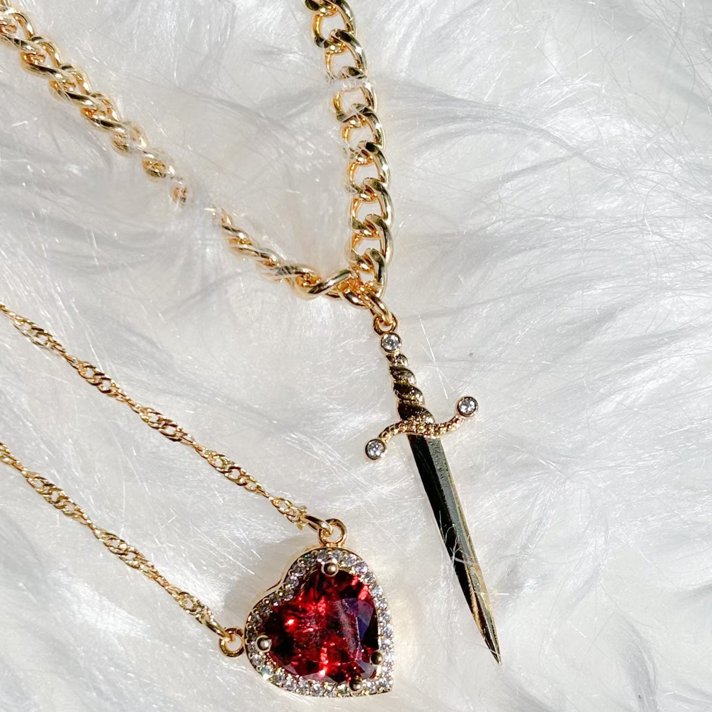 Heart Sword EternalLove Necklace