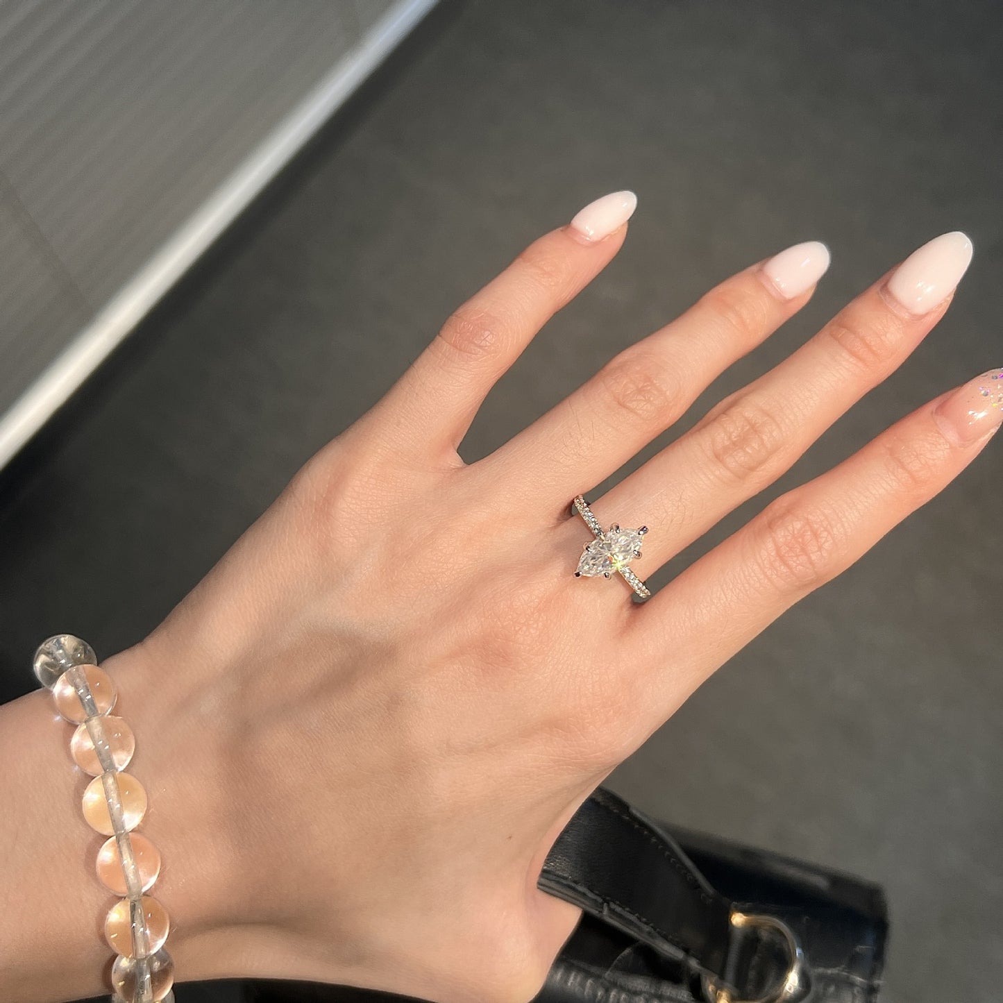 Marquise Moissanite S925 Ring