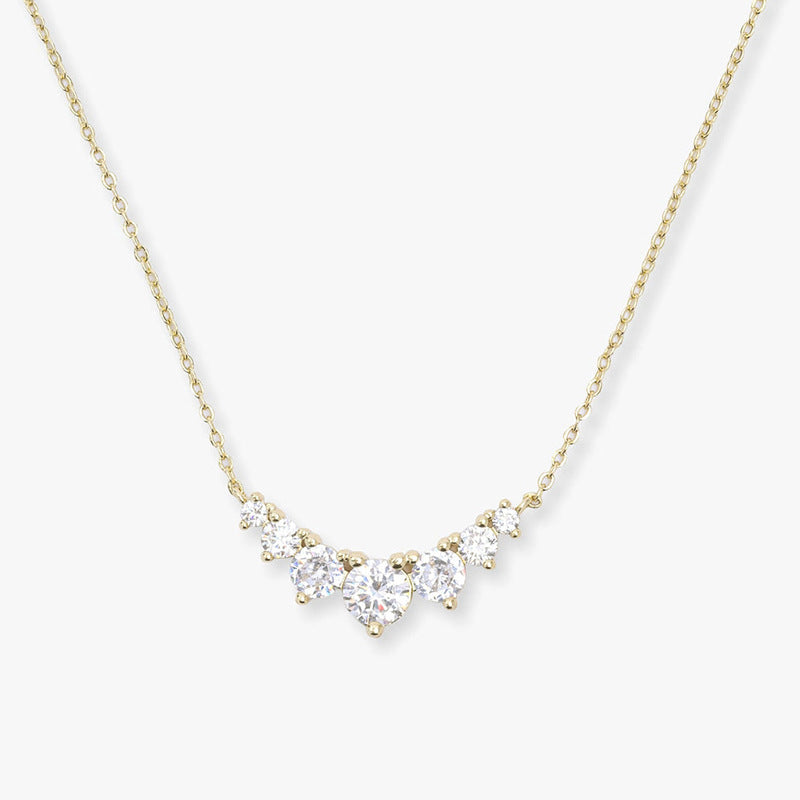 Elegant Cluster Heart S925 Necklace
