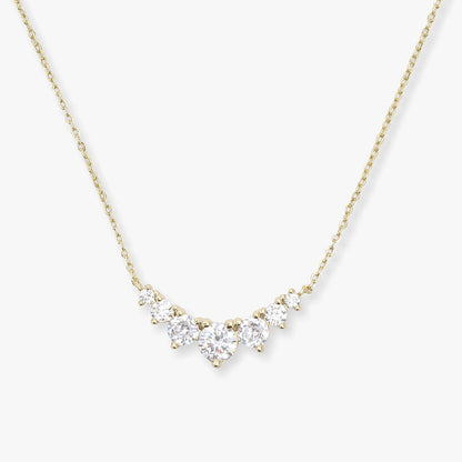 Elegant Cluster Heart S925 Necklace