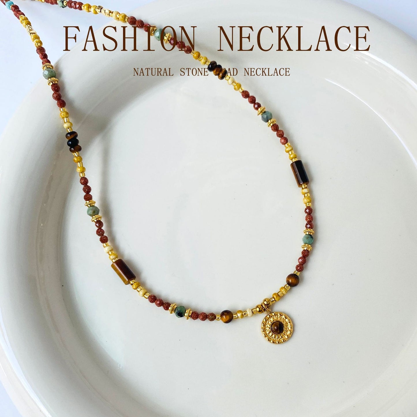 Bohemian Natural Stone Necklace