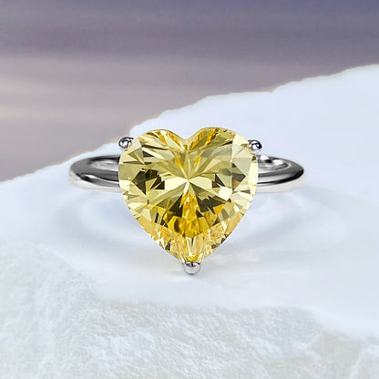 18K Gold 4ct Eternal Heart Diamond Ring