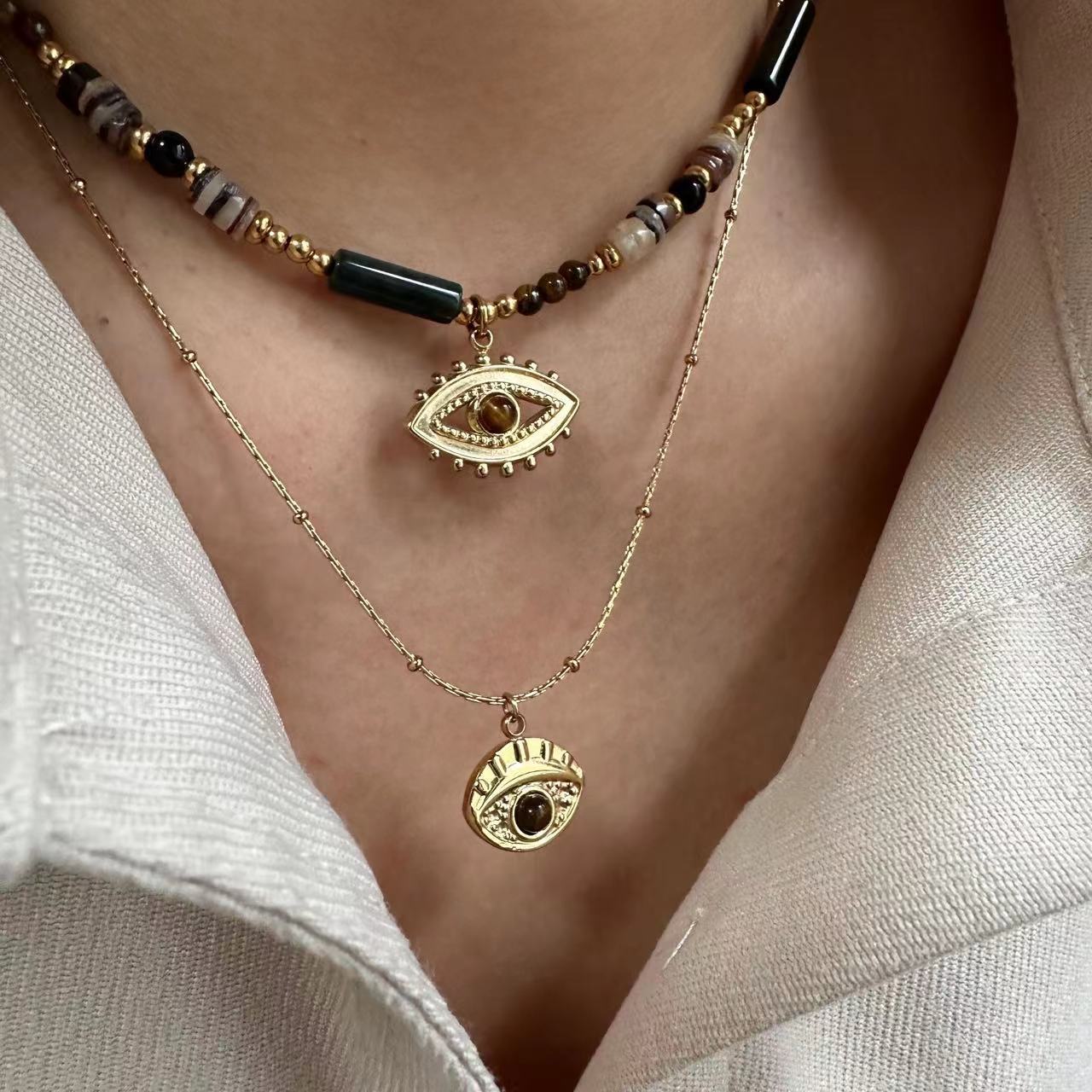 Maillard Tiger Eye Necklace