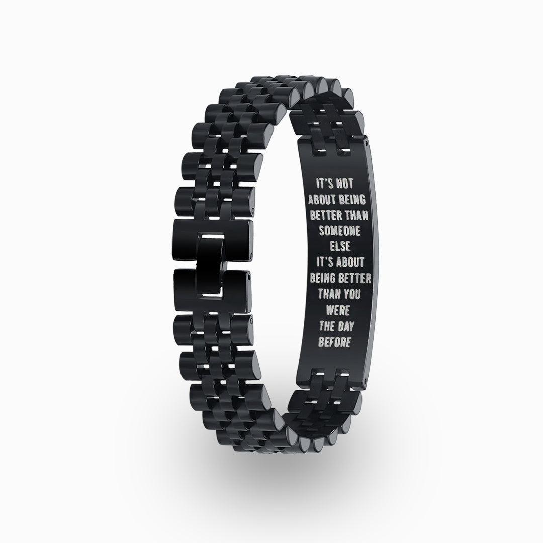 To My Son, Quitting is Not Acceptable Spartan Bracelet