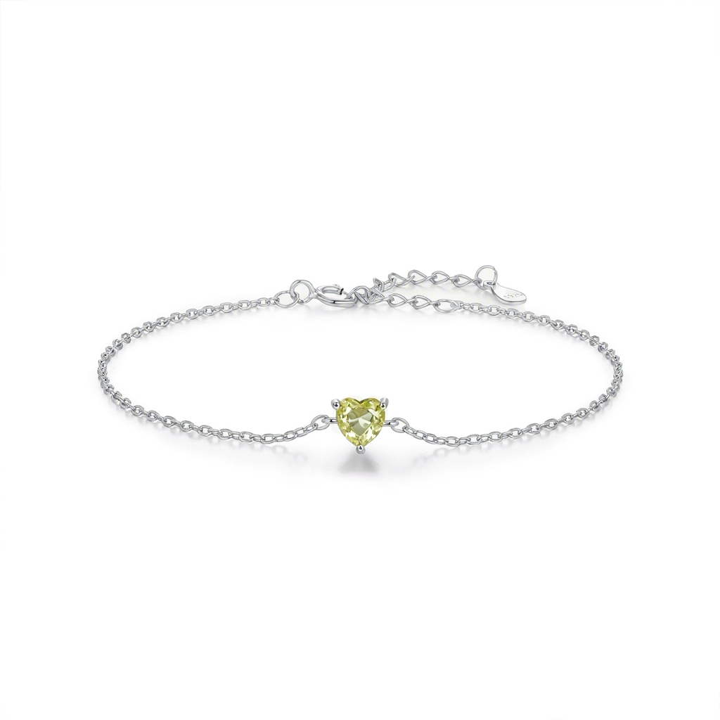 Zodiac Heart Bracelet – S925 Silver