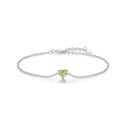 Zodiac Heart Bracelet – S925 Silver