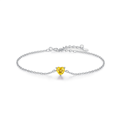 Zodiac Heart Bracelet – S925 Silver