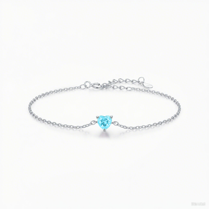 Zodiac Heart Bracelet – S925 Silver
