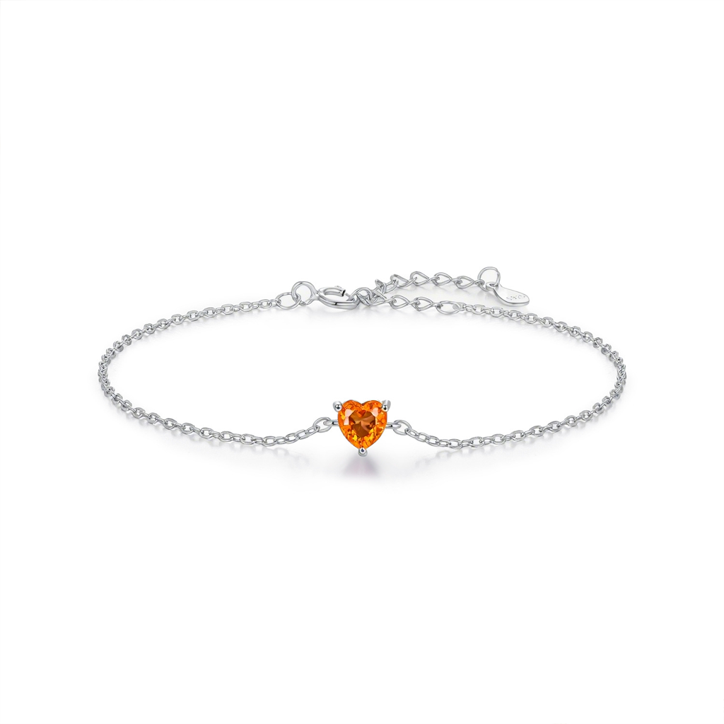 Zodiac Heart Bracelet – S925 Silver