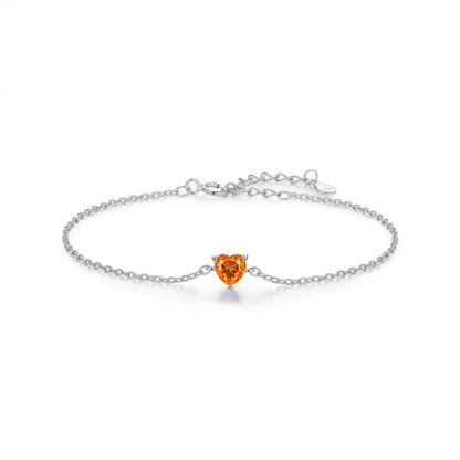 Zodiac Heart Bracelet – S925 Silver