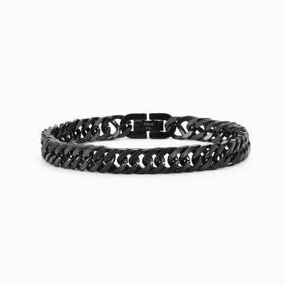 To My Man, I Love You Forever & Always Stainless Steel Cuban Bracelet