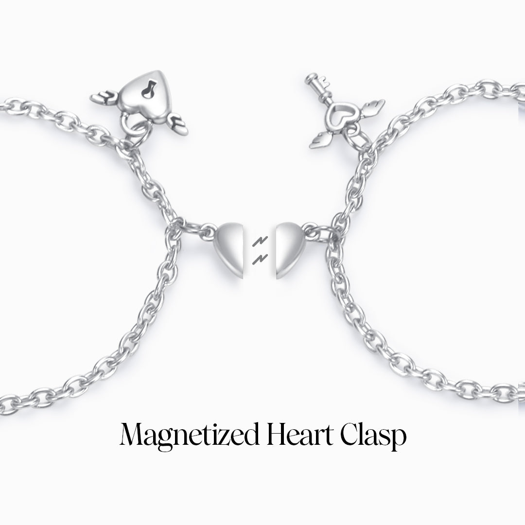 To My Man, Love You Forever Magnetic Chain Couple Bracelet