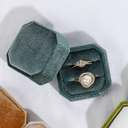 Velvet Jewelry Box Ring Box For Engagement Wedding