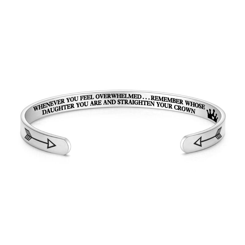 Whenever You Feel Overwhelmed... Remember Who You Are And Straighten Your Crown Bracelet