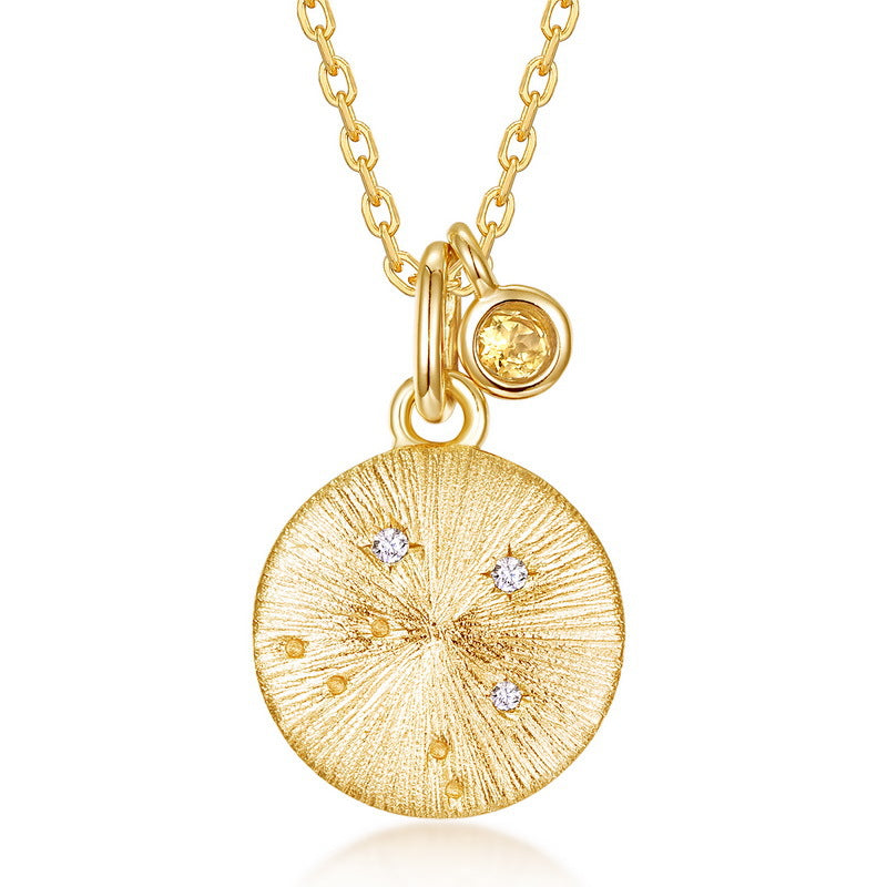 Starlit Whispers Zodiac Necklace