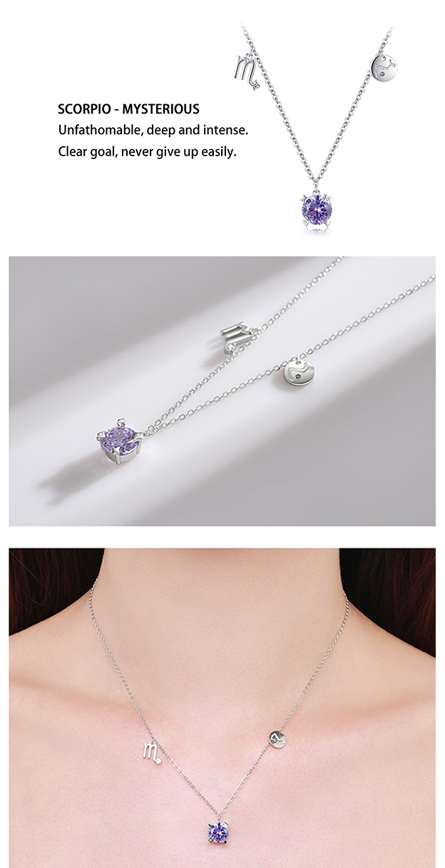 Zodiac S925 Sterling Silver Necklace