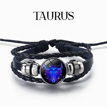 To My Man, Love You Forever Zodiac Bracelet