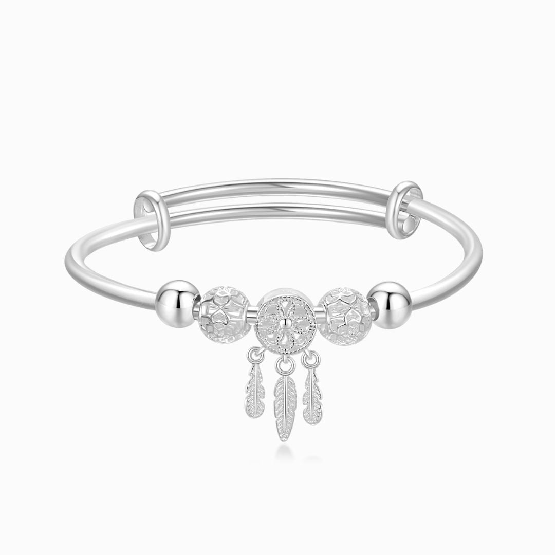 To My Granddaughter, I Love You Dreamcatcher Bangle